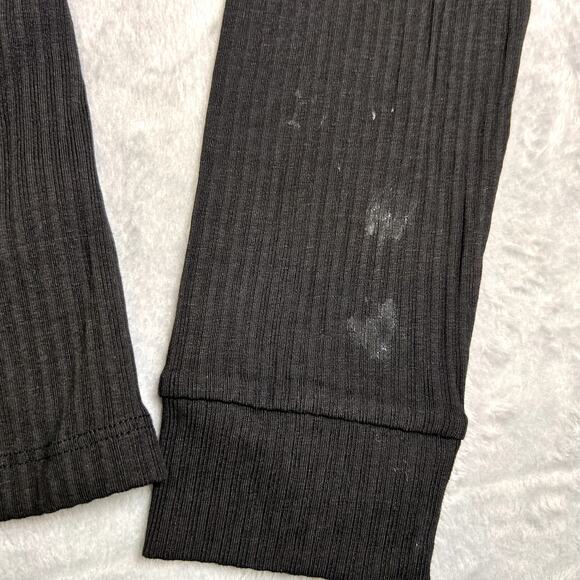 NWOT Y2K Love To Lounge Ribbed Knit Henley Women's Large Twilight Cozy Grunge - Picture 4 of 8